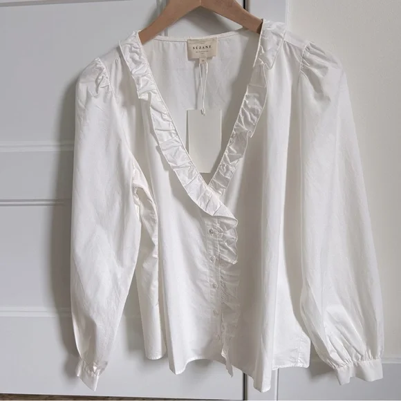 🇫🇷 Sézane Rosine Shirt - Picture 8 of 11